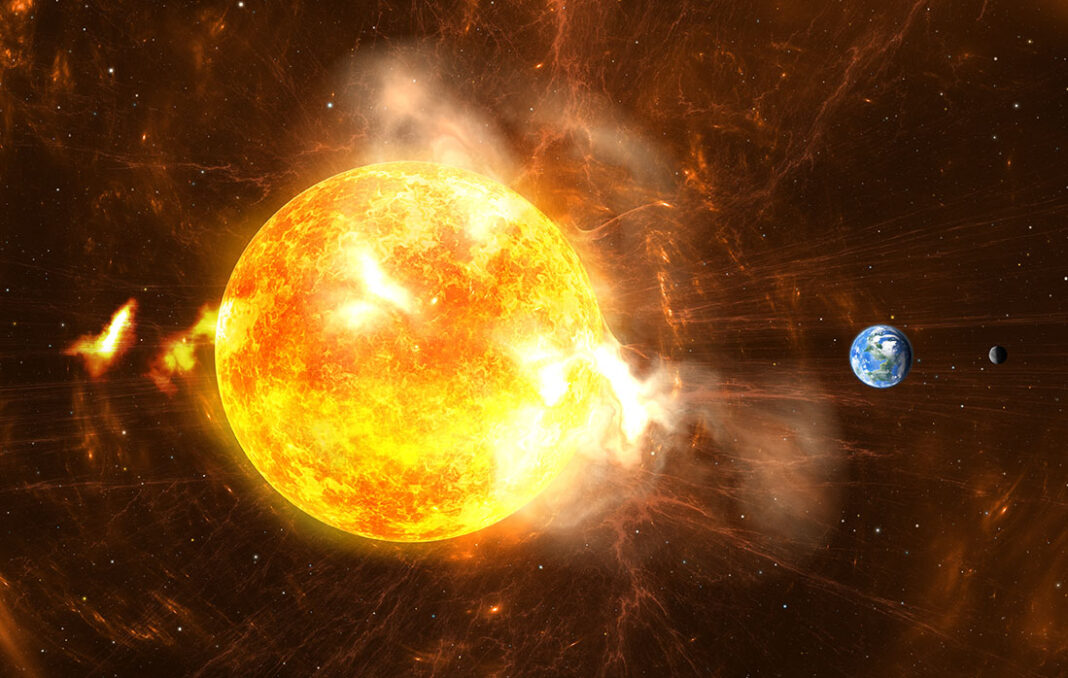 Sun's Solar storm and its direction to earth