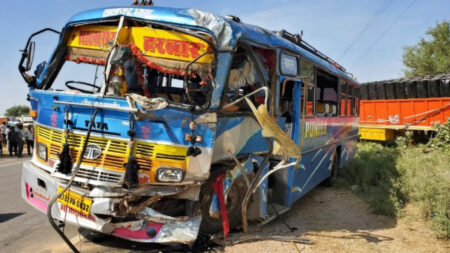 Seven killed in bus-trailer collision in Nagaur - Asiana Times