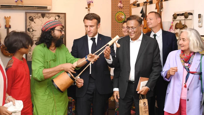 Macron, the 1st French President to Visit Bangladesh since 1990