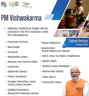 PM Modi introduces Vishwakarma scheme for economic empowerment. - Asiana Times