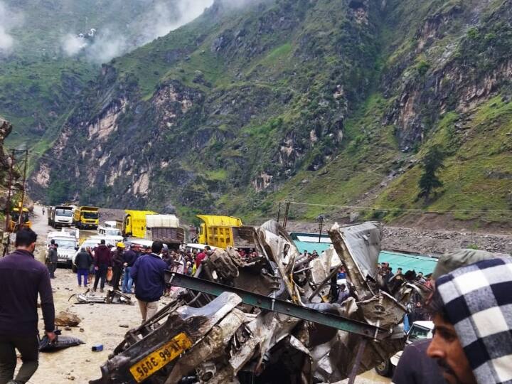 Accident site visual from Kishtwar, Jammu and Kashmir.