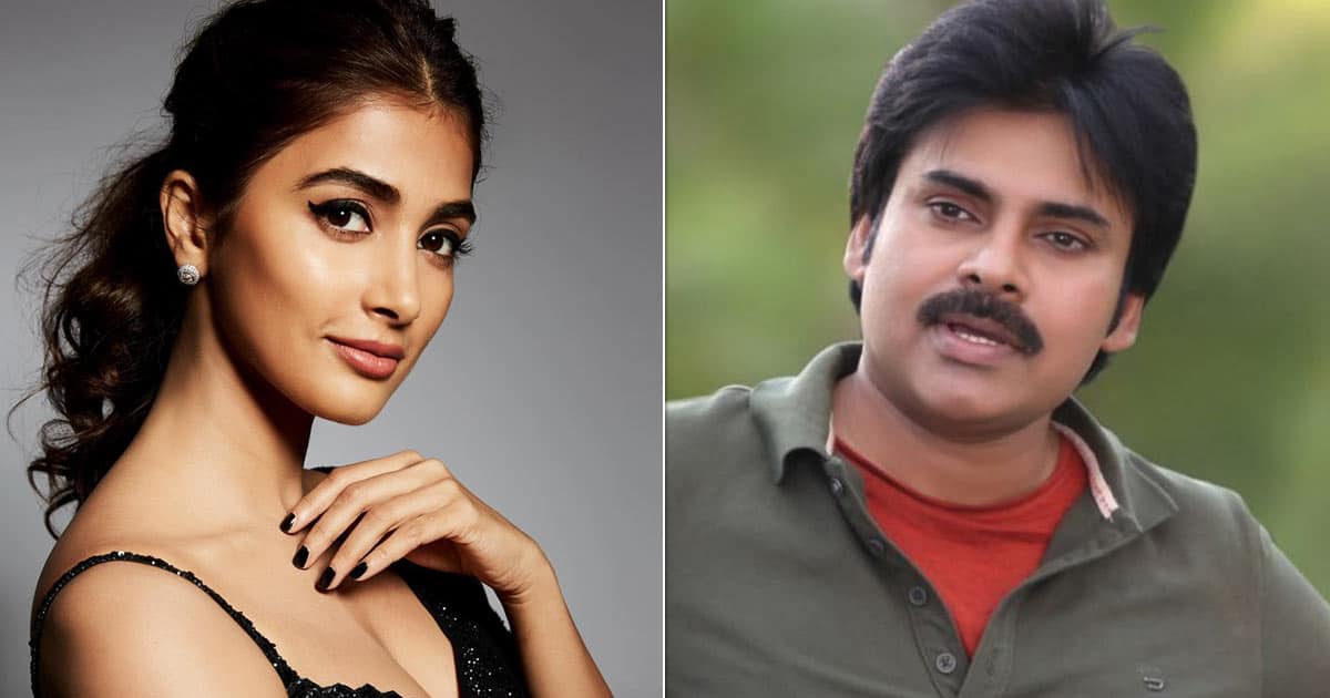 Pooja Hegde and Pawan Kalyan in "Ustaad Bhagat Singh