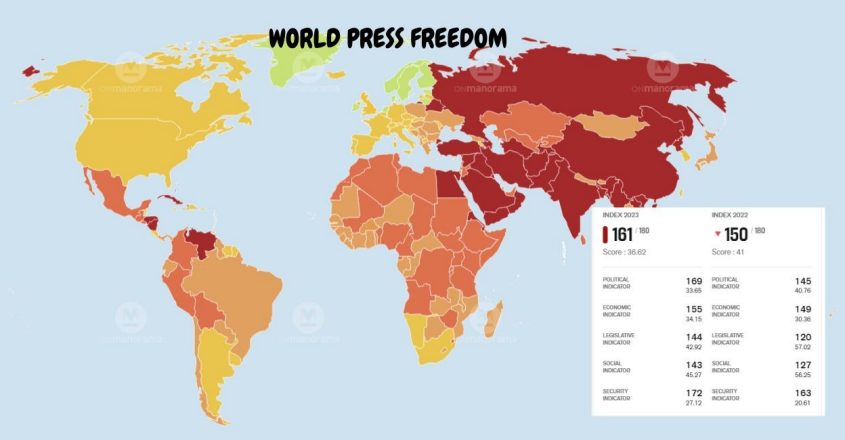 India Plummets to 161st Rank in Press Freedom Index - Asiana Times