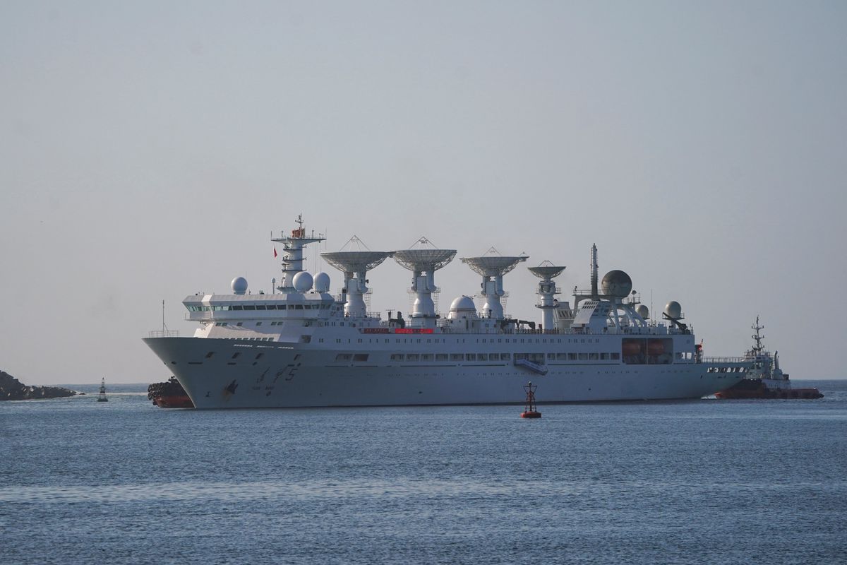 Chinese 'spy ship' arrives in Sri Lanka despite India's concern