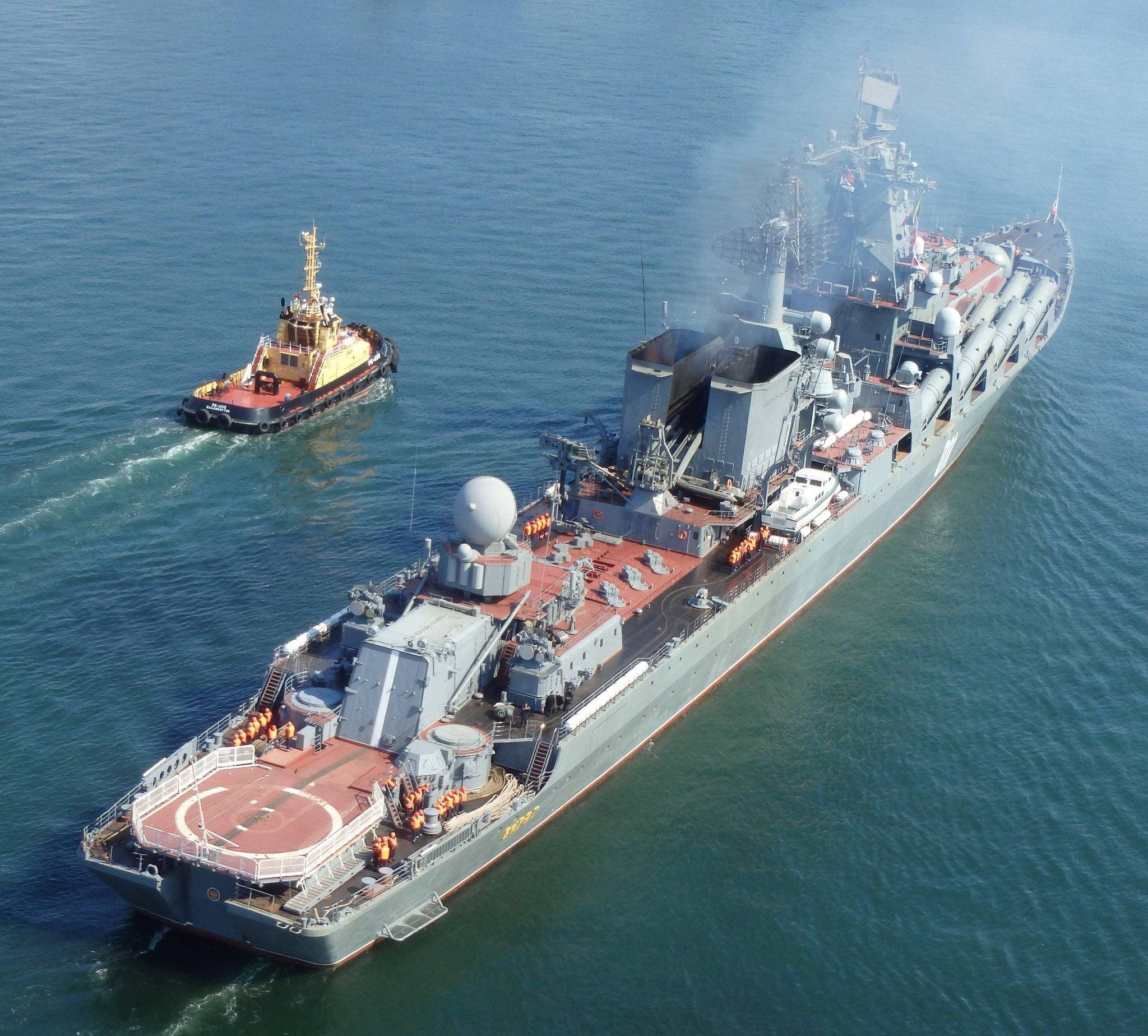 The Russian Cruiser 'Moskva' Dominates The Black Sea