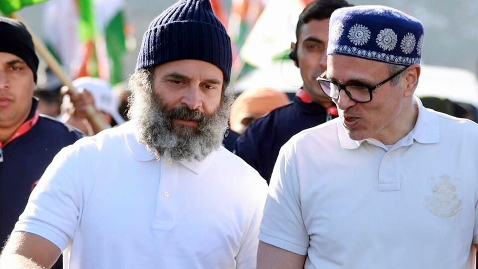 Omar Abdullah With Rahul Gandhi 