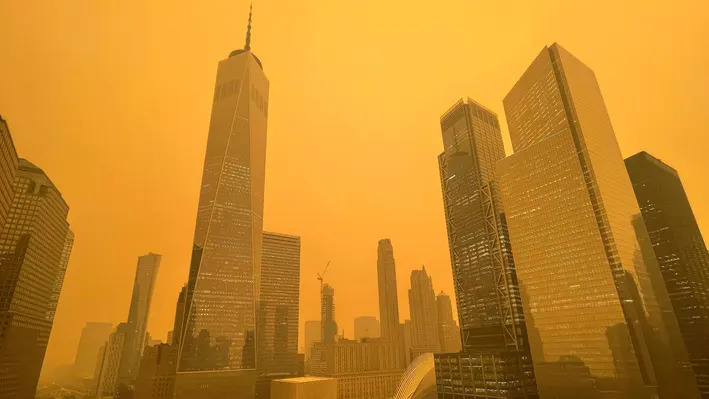 New York engulfs in Canadian wildfire smoke - Asiana Times