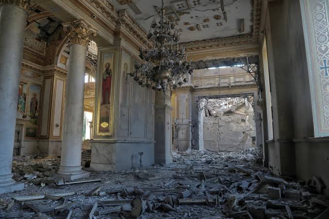 Russian Strikes Devastate Historic Ukrainian Cathedral - Asiana Times