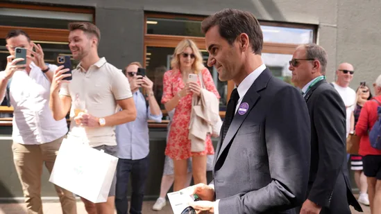 Roger Federer returns to Wimbledon.