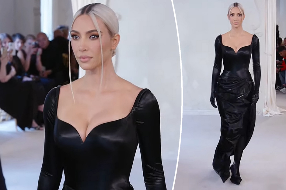 Kim Kardashian wearing Balenciaga.