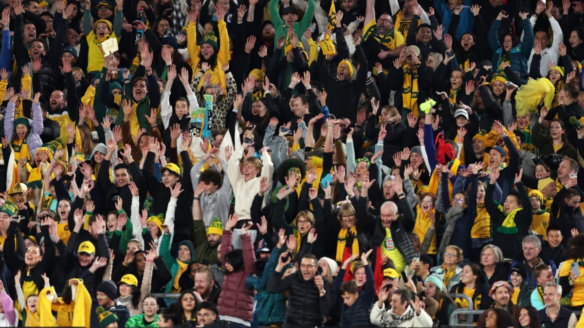 fans cheering during FIFA Women's World cup