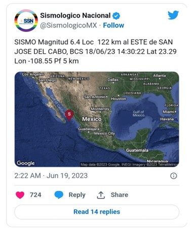 CENTRAL MEXICO HIT BY THE STRONGEST EARTHQUAKE RECORDING 6.4 MAGNITUDE - Asiana Times