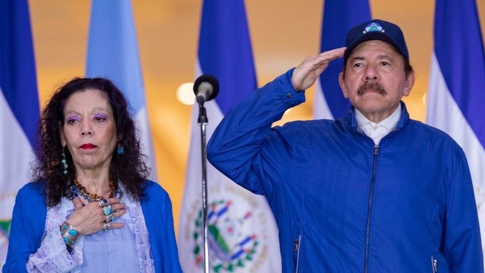 Rosario Murillo and Daniel Ortega
