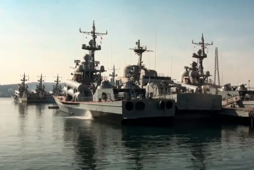 The two ships were part of the Russian Pacific Fleet [File: Russian Defence Ministry Press Service via AP Photo]
