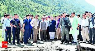 Nitin Gadkari and Himachal CM review the situation in Kullu