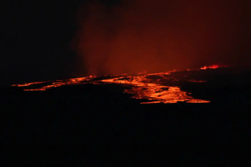 volcano eruption of Mauna Loa
