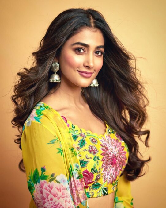 Pooja Hegde in a Beautiful Yellow Dress