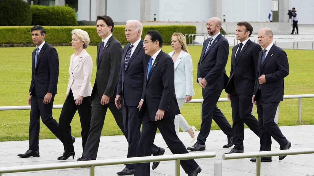 Leaders of the Nations of the G7 summit in Hiroshima, Japan