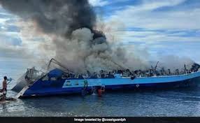 Fire engulfs Philippines ferry - Asiana Times