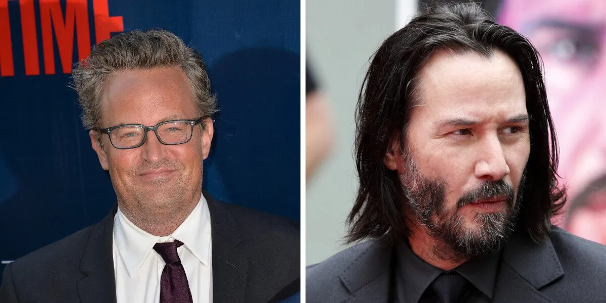 Matthew Perry and Keanu Reeves 