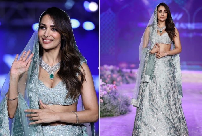 Malaika Arora dazzles as showstopper in silver lehenga - Asiana Times