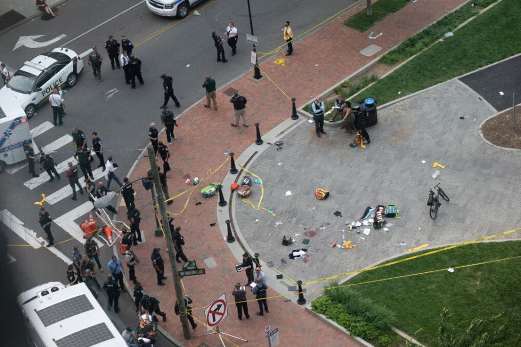 Police Seal Off The Shooting Scene