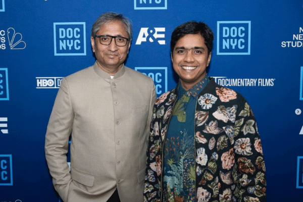 Ravish Kumar with Vinay Shukla