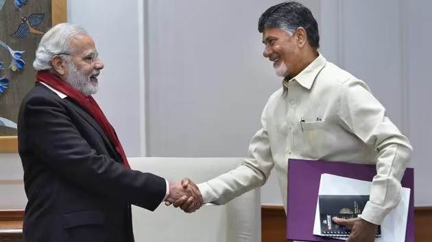 Chandrababu Naidu  meeting with PM Narendra Modi.