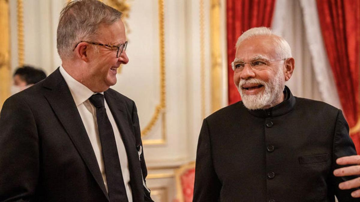 Australian PM Anthony Albanese and Indian PM Narender Modi