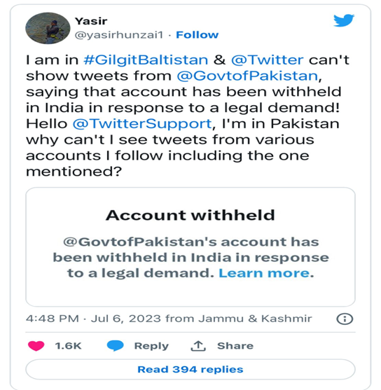 "Twitter Blocks Pakistan's Official Account, Diplomatic Tensions Rise" - Asiana Times