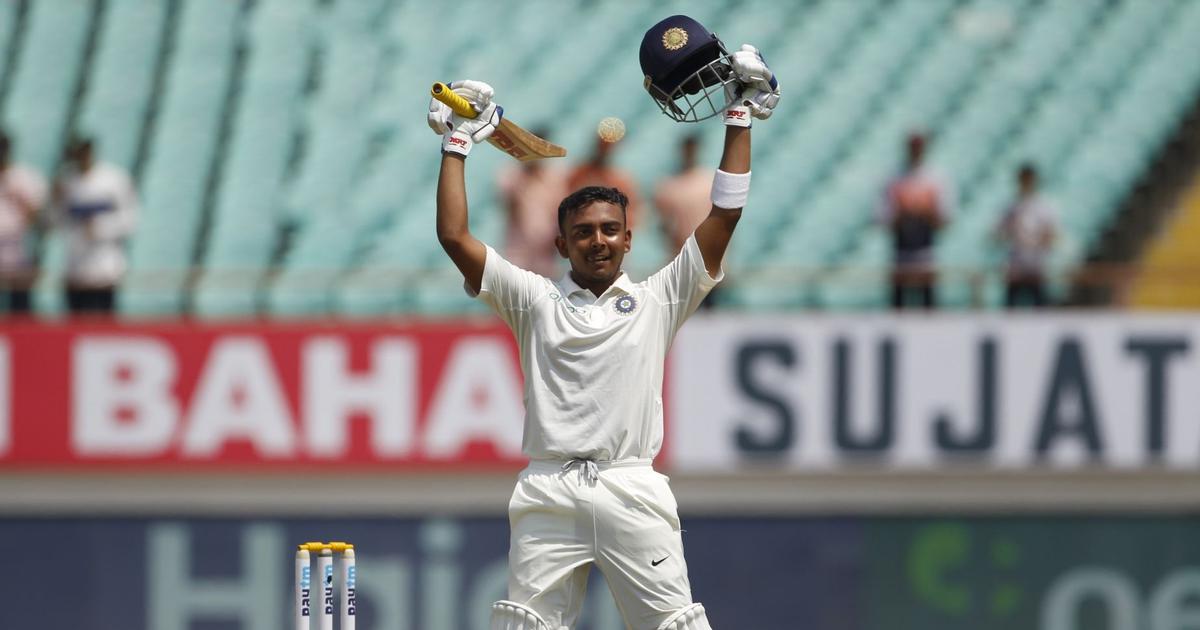 Indian Batter Prithvi Shaw 