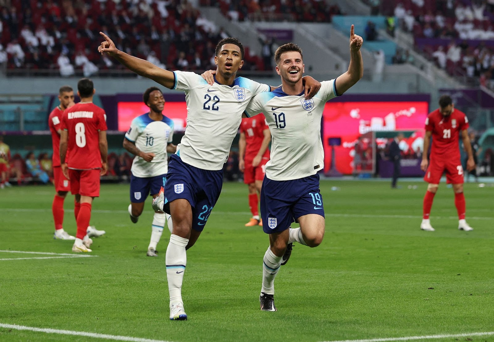 England Trounce Iran 6-2 in First FIFA World Cup 2022 Game to Go Top of The Group